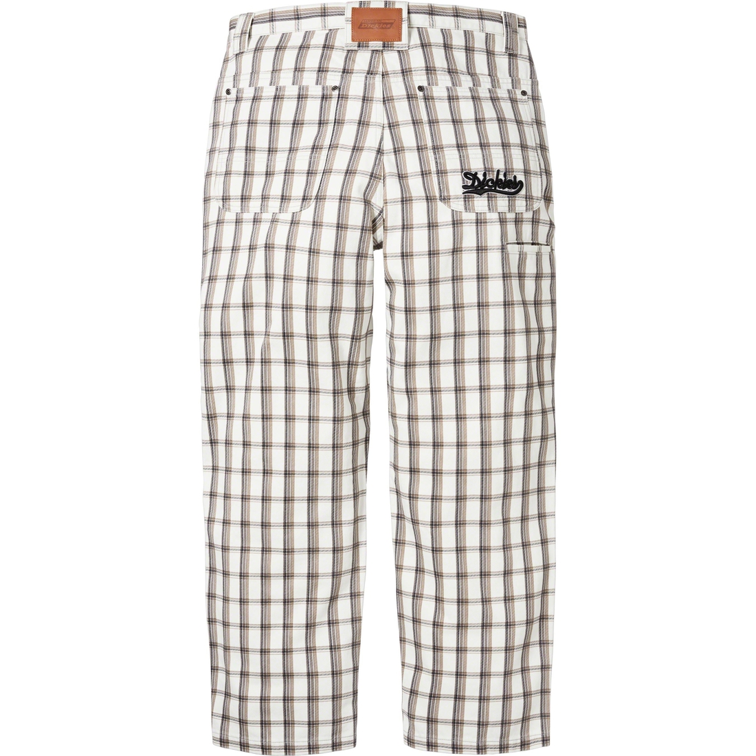 Supreme Supreme Dickies Double Knee Baggy Jean (FW23) - White Plaid - $168