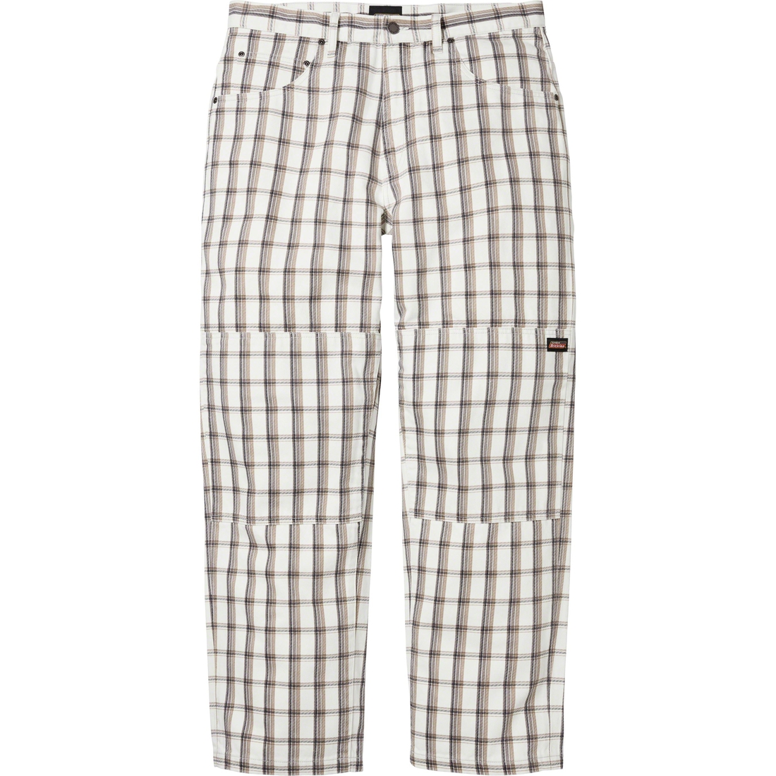 Supreme Supreme Dickies Double Knee Baggy Jean (FW23) - White Plaid - $168
