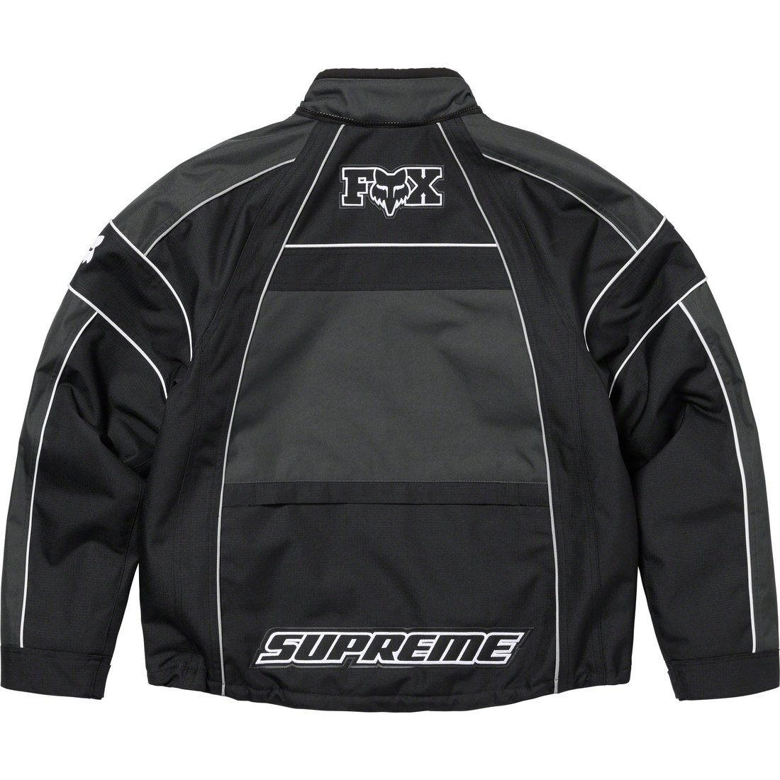 Details on Supreme Fox Racing Jacket Black from fall winter
                                                    2023 (Price is $348)