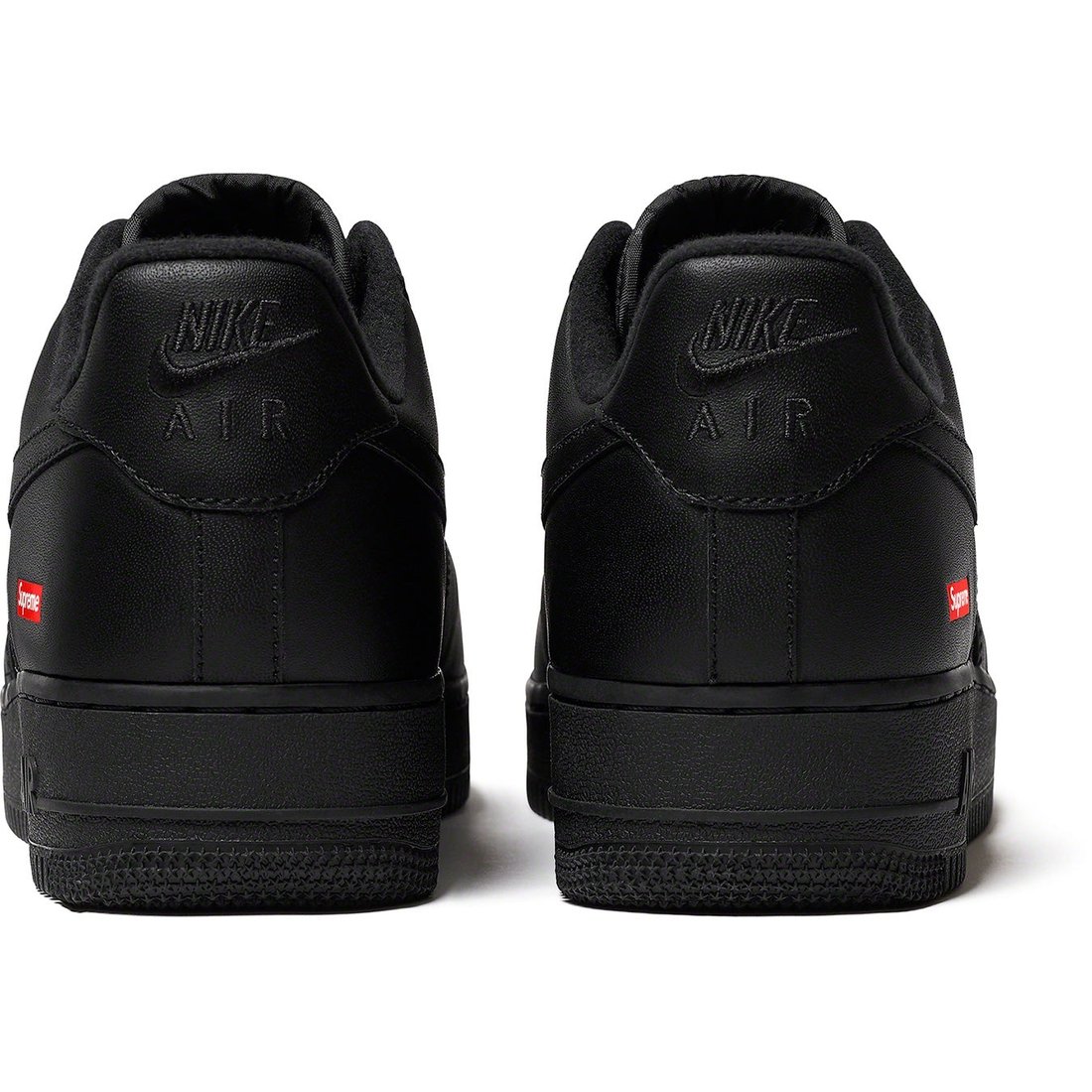 Details on Supreme Nike Air Force 1 Low Black from fall winter
                                                    2023 (Price is $118)