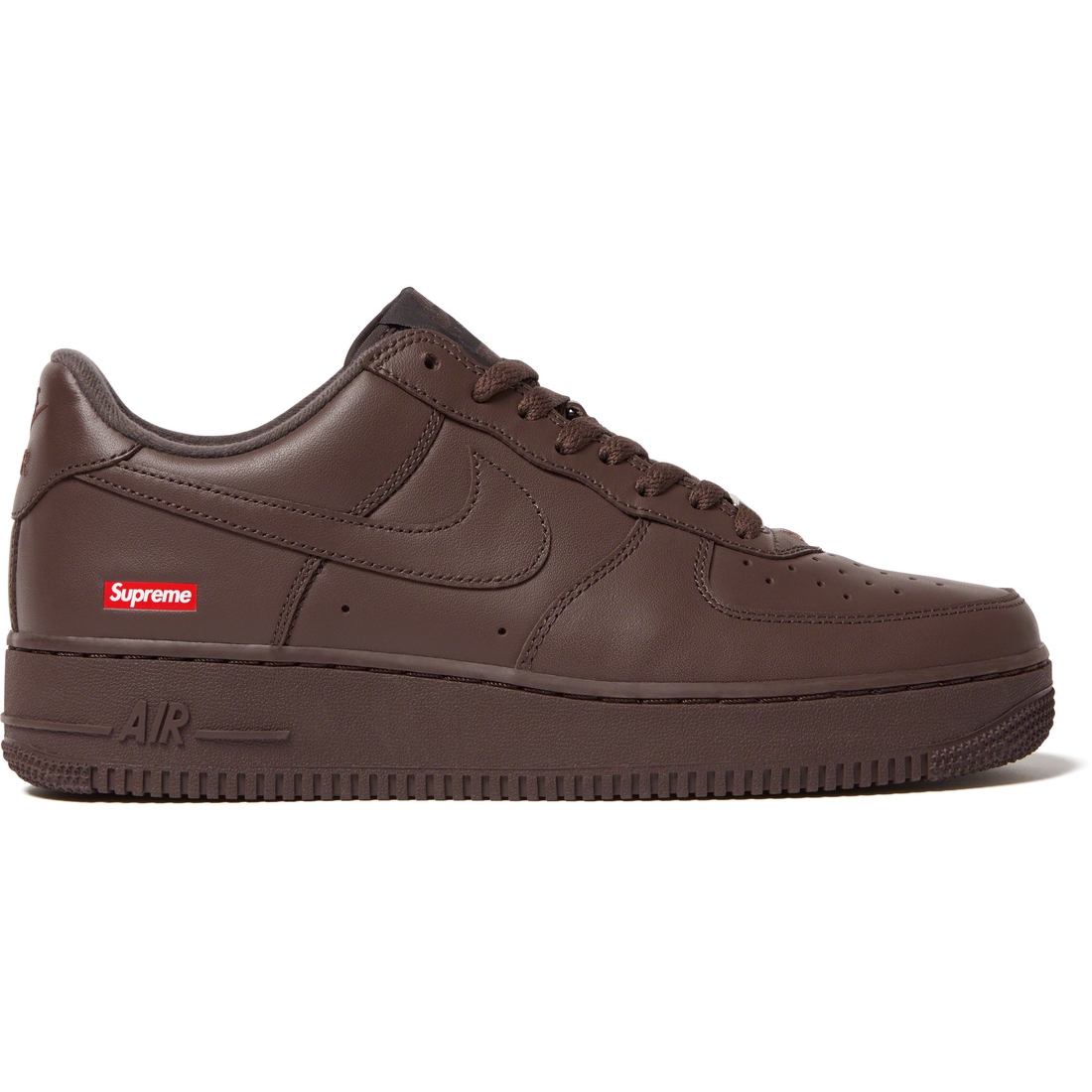 Details on Supreme Nike Air Force 1 Low Brown from fall winter
                                                    2023 (Price is $118)