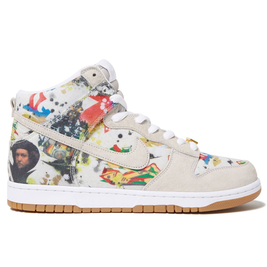 Details on Supreme Nike SB Rammellzee Dunk High Multicolor from fall winter
                                                    2023 (Price is $148)