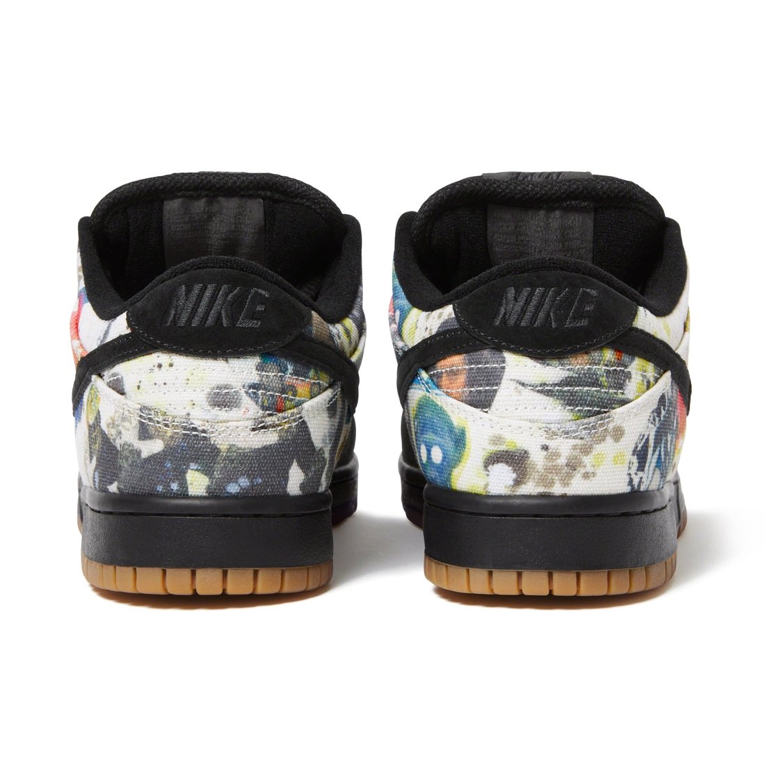 Details on Supreme Nike SB Rammellzee Dunk Low Multicolor from fall winter 2023 (Price is $138)