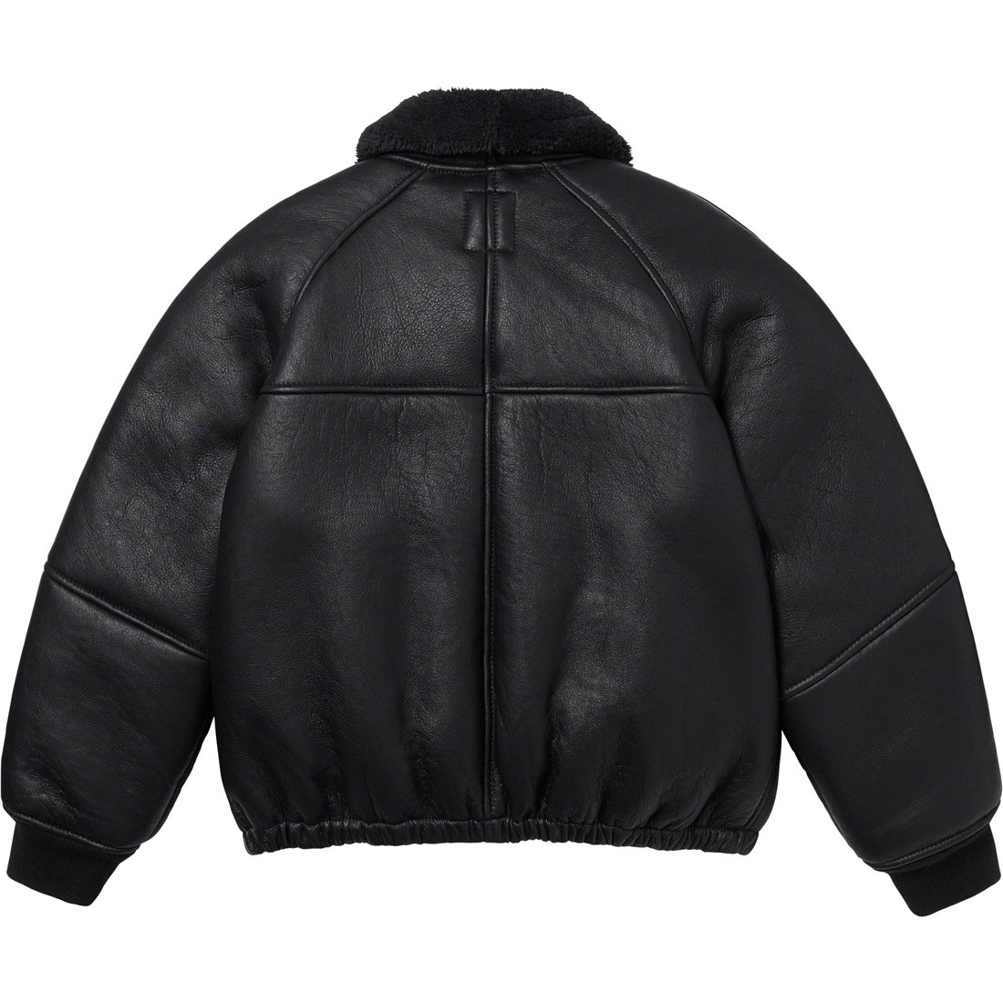 Details on Supreme Schott Shearling Bomber Jacket Black from fall winter
                                                    2023 (Price is $1498)