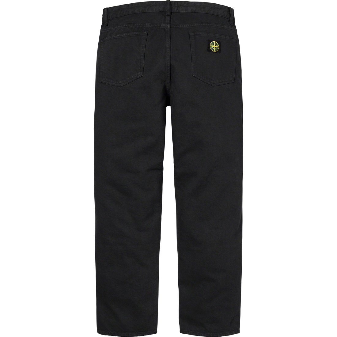 Details on Supreme Stone Island 5-Pocket Jean Black from fall winter
                                                    2023 (Price is $348)