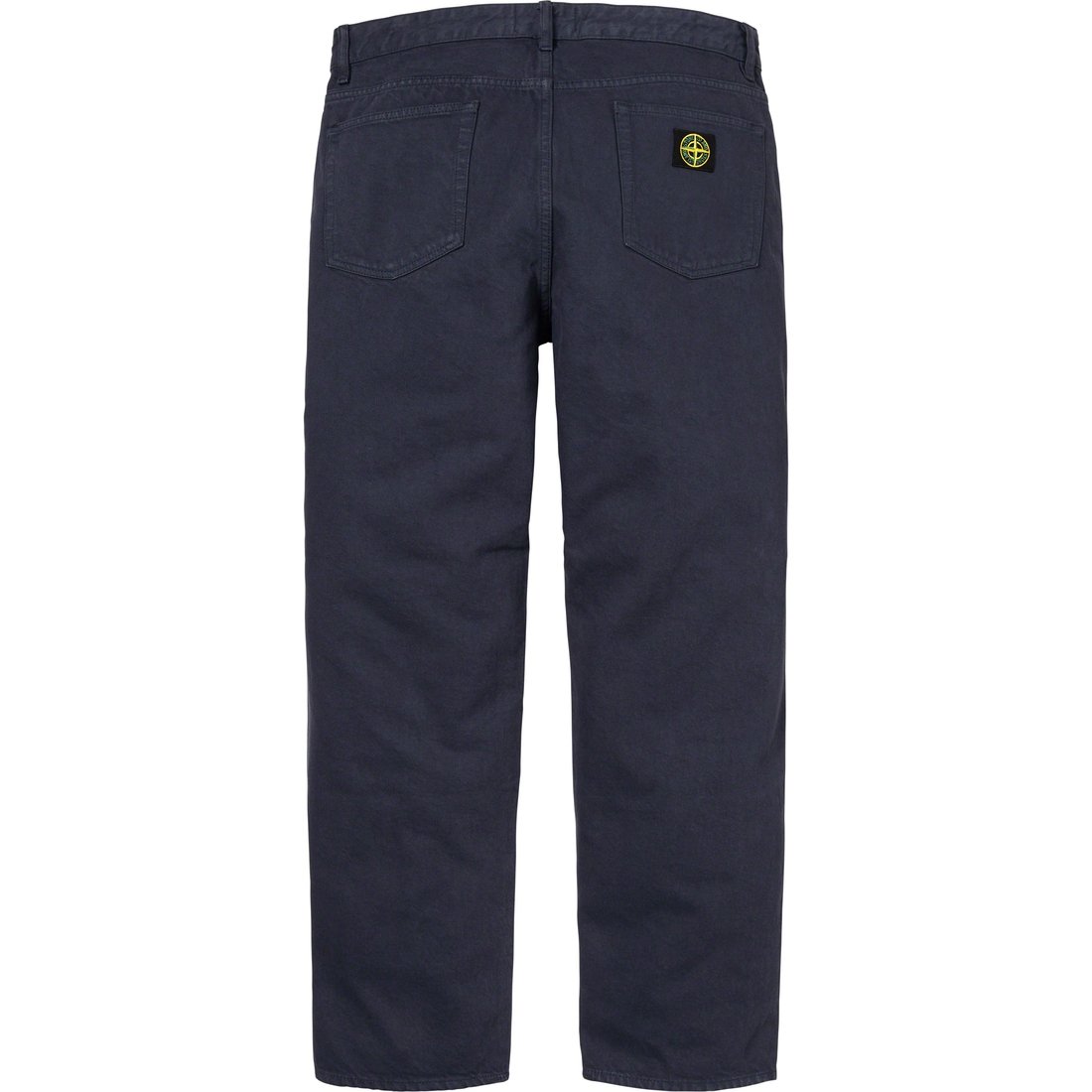 Details on Supreme Stone Island 5-Pocket Jean Navy from fall winter
                                                    2023 (Price is $348)