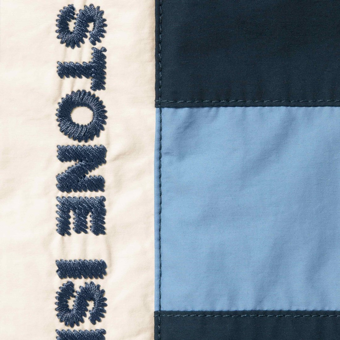 Details on Supreme Stone Island Reversible Down Puffer Jacket White from fall winter
                                                    2023 (Price is $998)