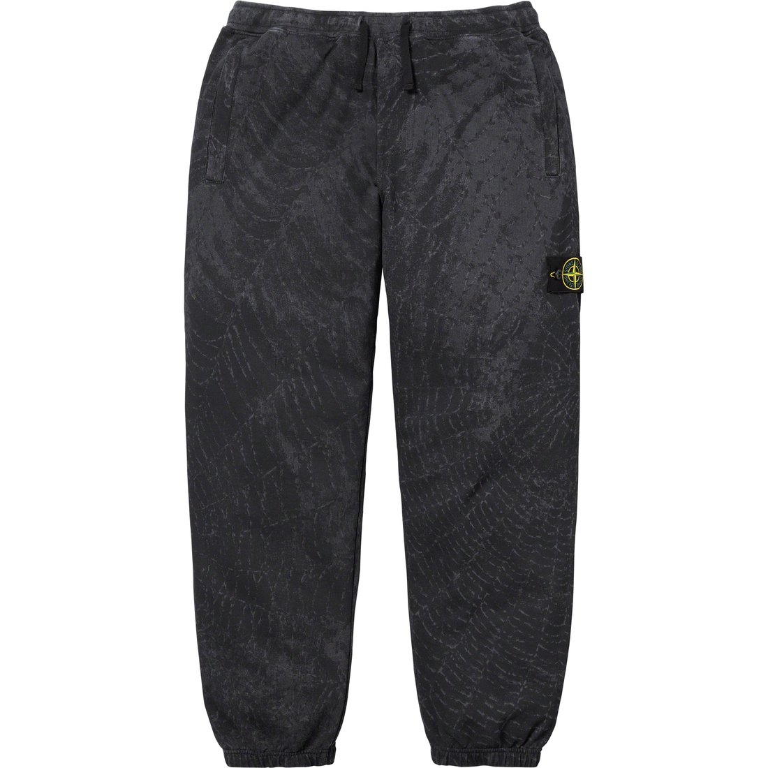 Details on Supreme Stone Island Sweatpant Black from fall winter
                                                    2023 (Price is $298)