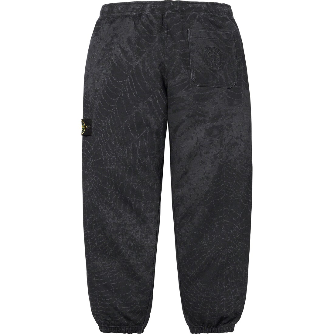 Details on Supreme Stone Island Sweatpant Black from fall winter
                                                    2023 (Price is $298)