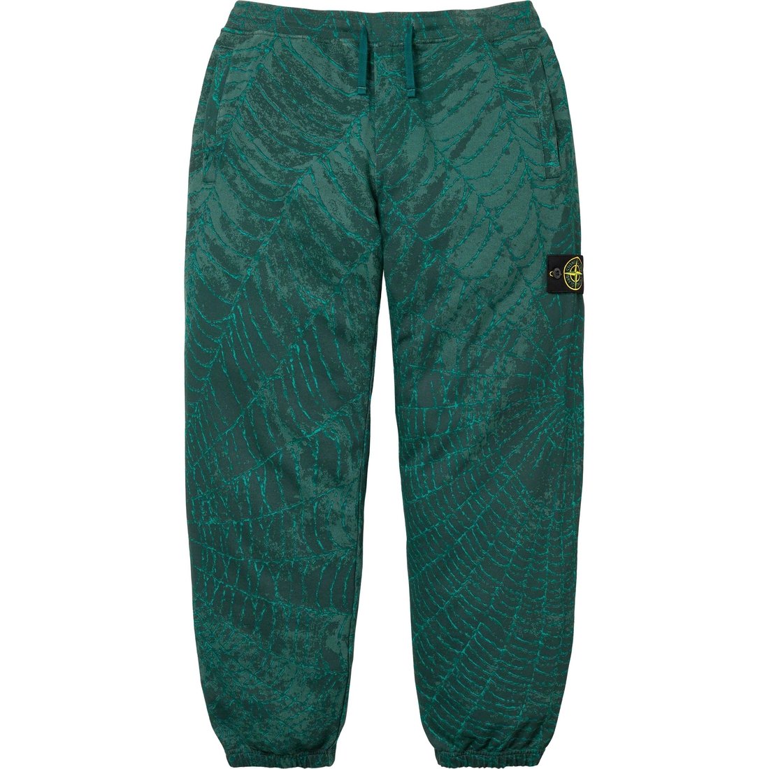 Details on Supreme Stone Island Sweatpant Dark Green from fall winter
                                                    2023 (Price is $298)