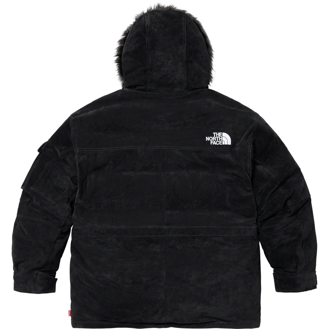 Details on Supreme The North Face Suede 600-Fill Down Parka Black from fall winter
                                                    2023 (Price is $1298)