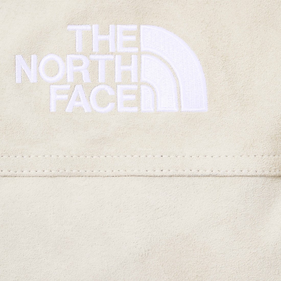 Details on Supreme The North Face Suede 600-Fill Down Parka Stone from fall winter
                                                    2023 (Price is $1298)