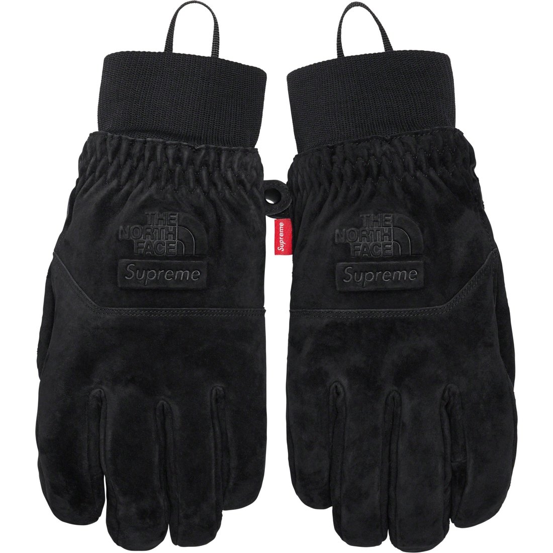 Details on Supreme The North Face Suede Glove Black from fall winter
                                                    2023 (Price is $148)