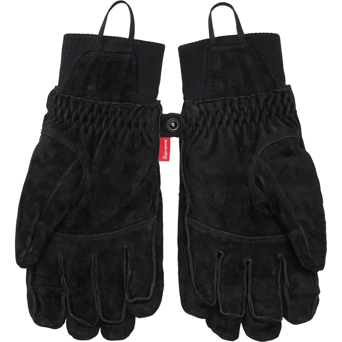 Details on Supreme The North Face Suede Glove Black from fall winter
                                                    2023 (Price is $148)