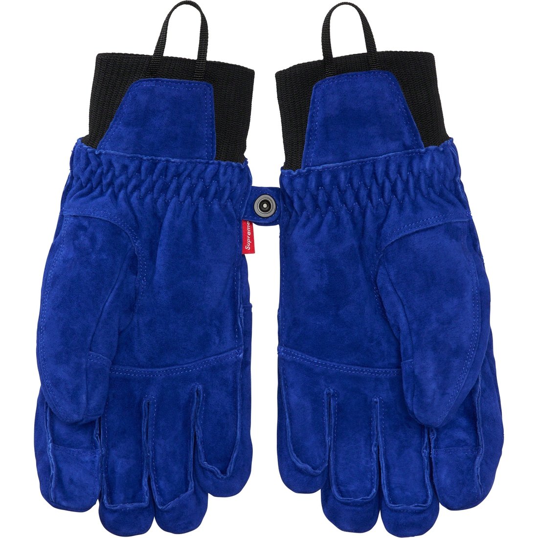 Details on Supreme The North Face Suede Glove Blue from fall winter
                                                    2023 (Price is $148)