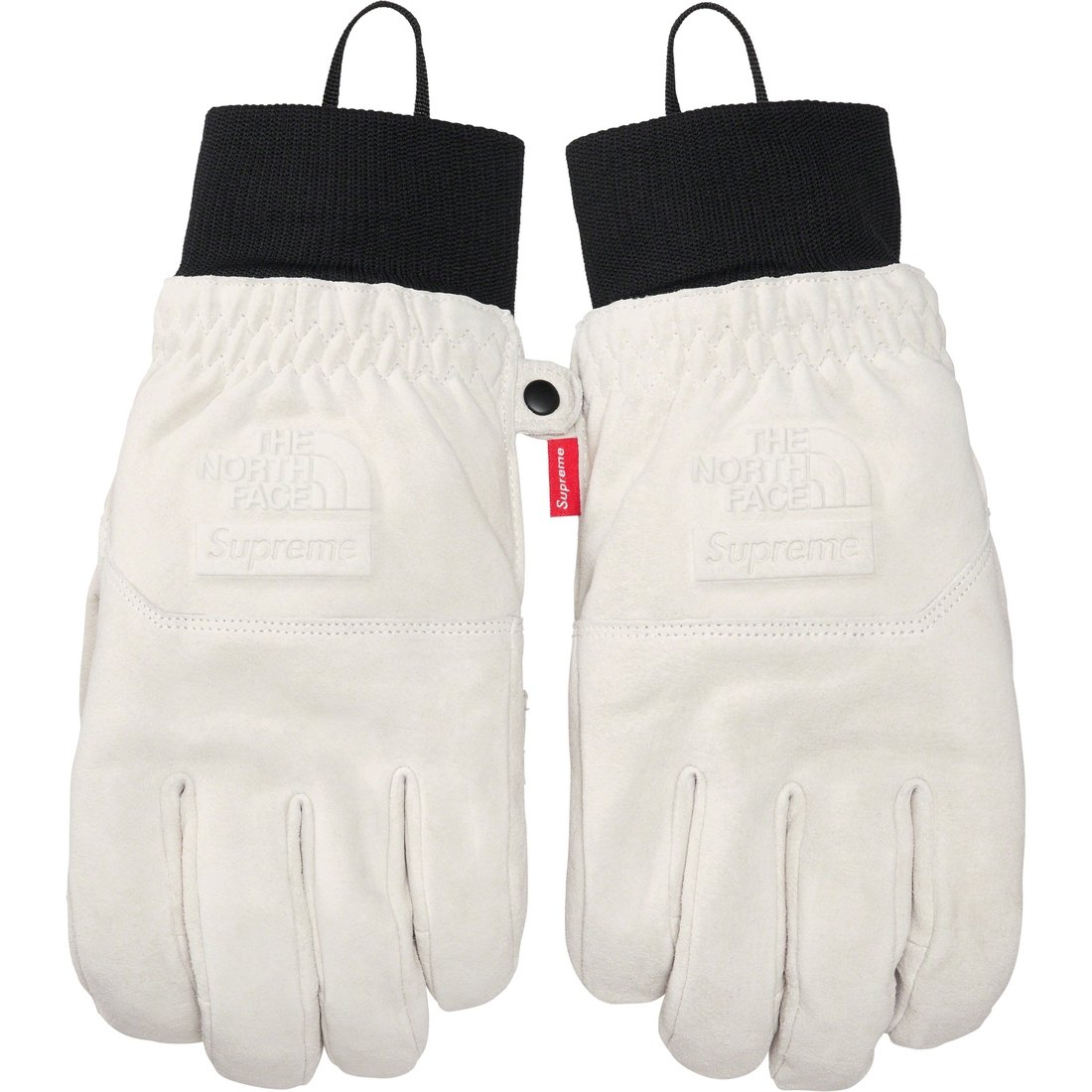 Details on Supreme The North Face Suede Glove Stone from fall winter
                                                    2023 (Price is $148)