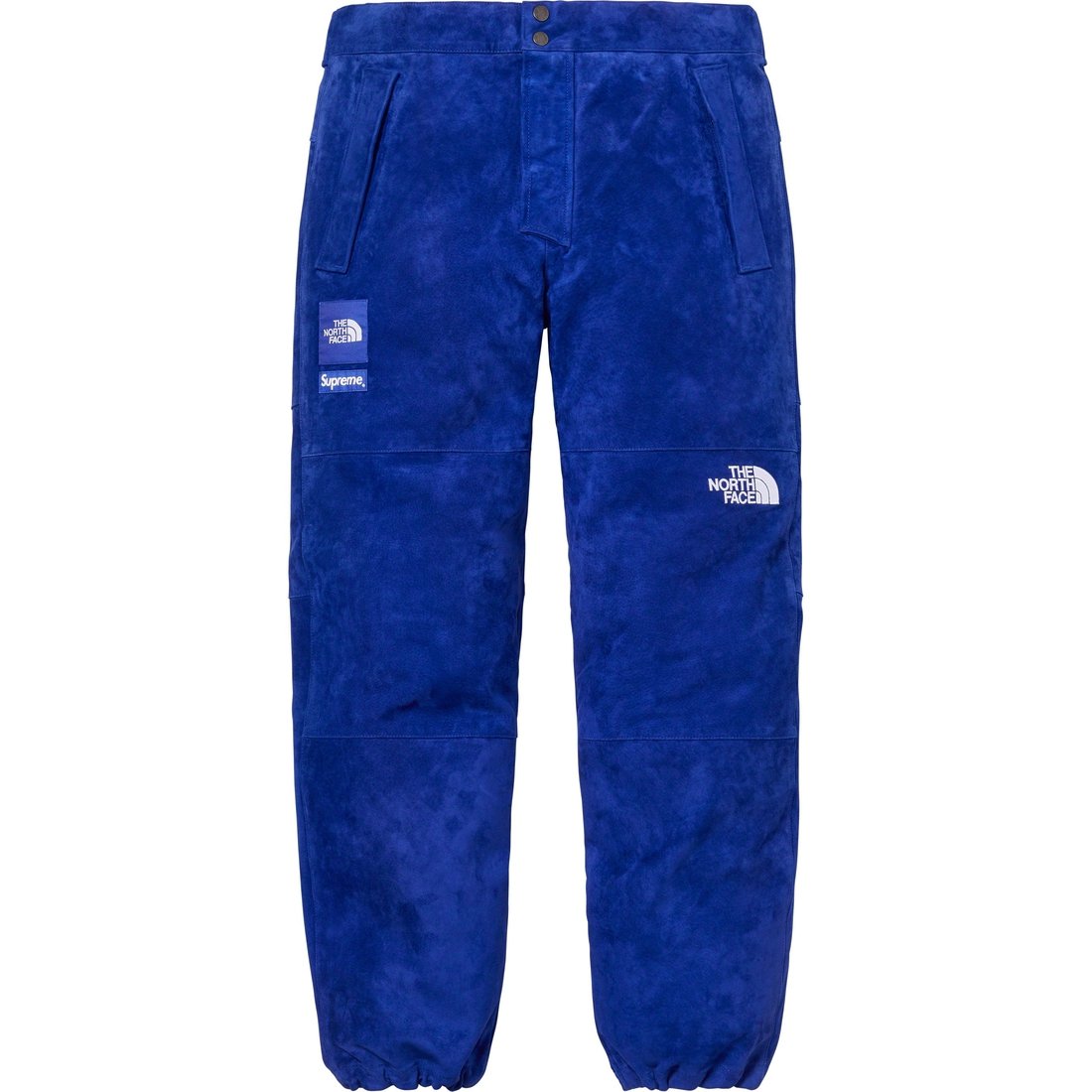 Details on Supreme The North Face Suede Mountain Pant Blue from fall winter
                                                    2023 (Price is $698)