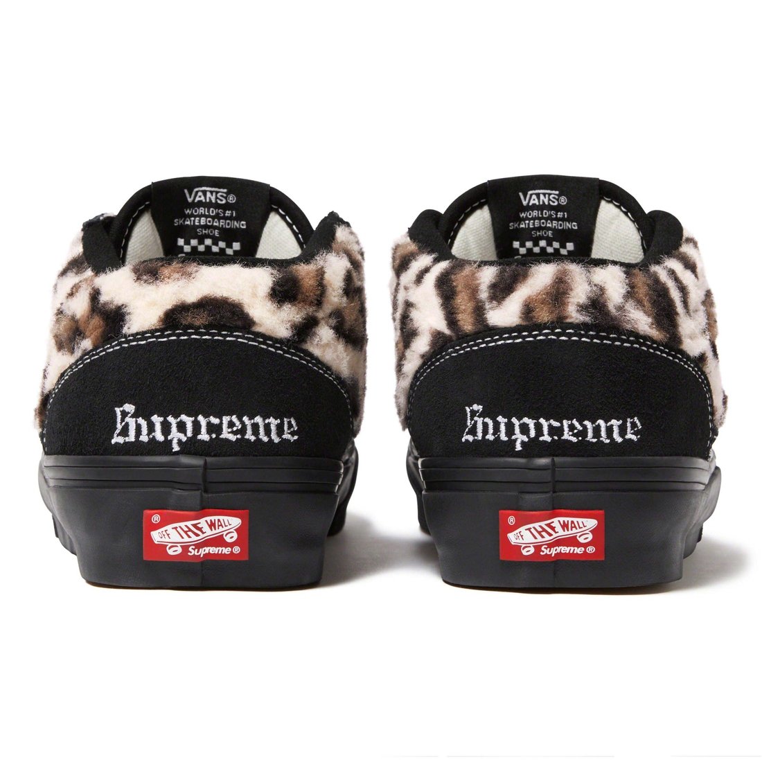 Details on Supreme Vans Leopard Half Cab Black from fall winter
                                                    2023 (Price is $110)