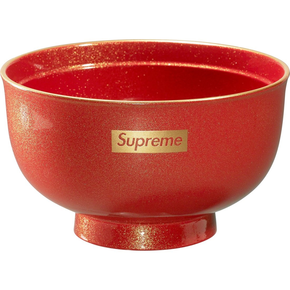 Details on Supreme Zoni Glitter Bowl Red from fall winter
                                                    2023 (Price is $44)