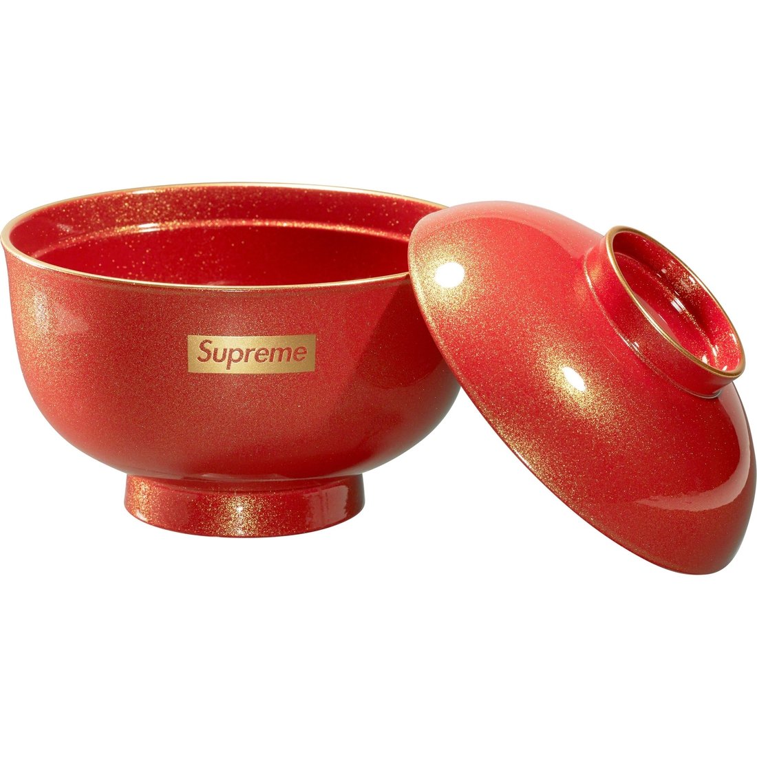 Details on Supreme Zoni Glitter Bowl Red from fall winter
                                                    2023 (Price is $44)