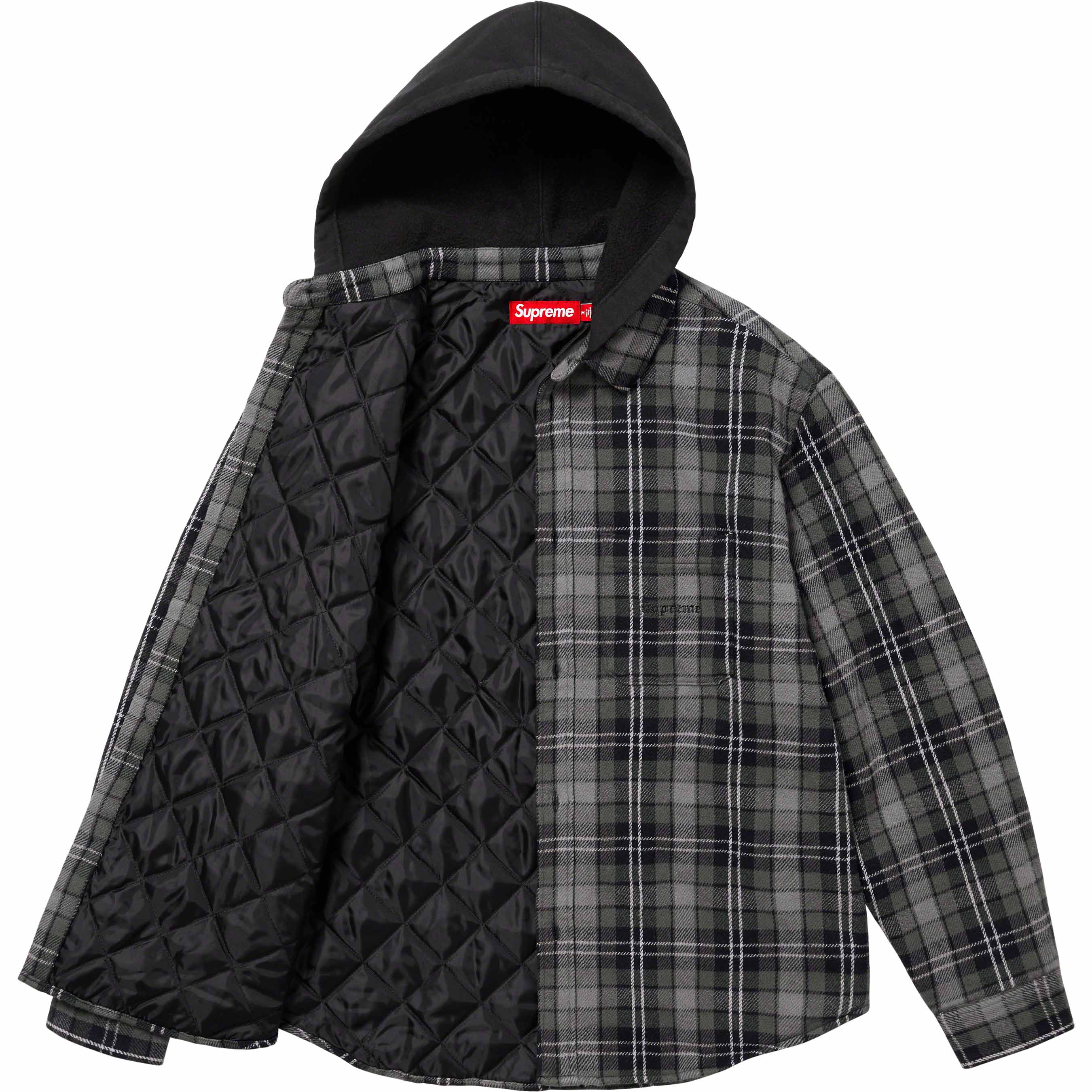 Tartan Flannel Hooded Shirt - fall winter 2023 - Supreme