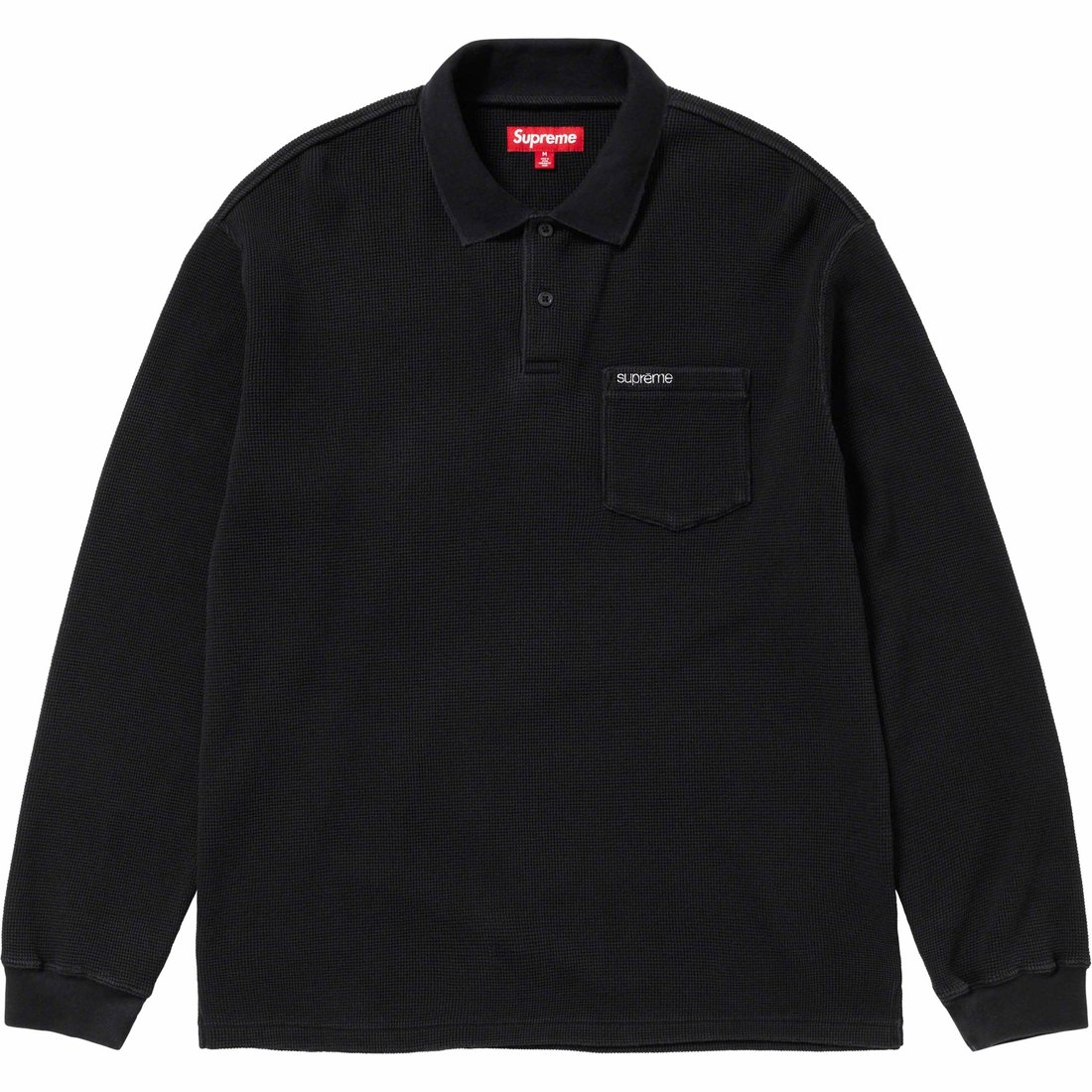 Details on Thermal L S Polo Black from fall winter
                                                    2023 (Price is $110)