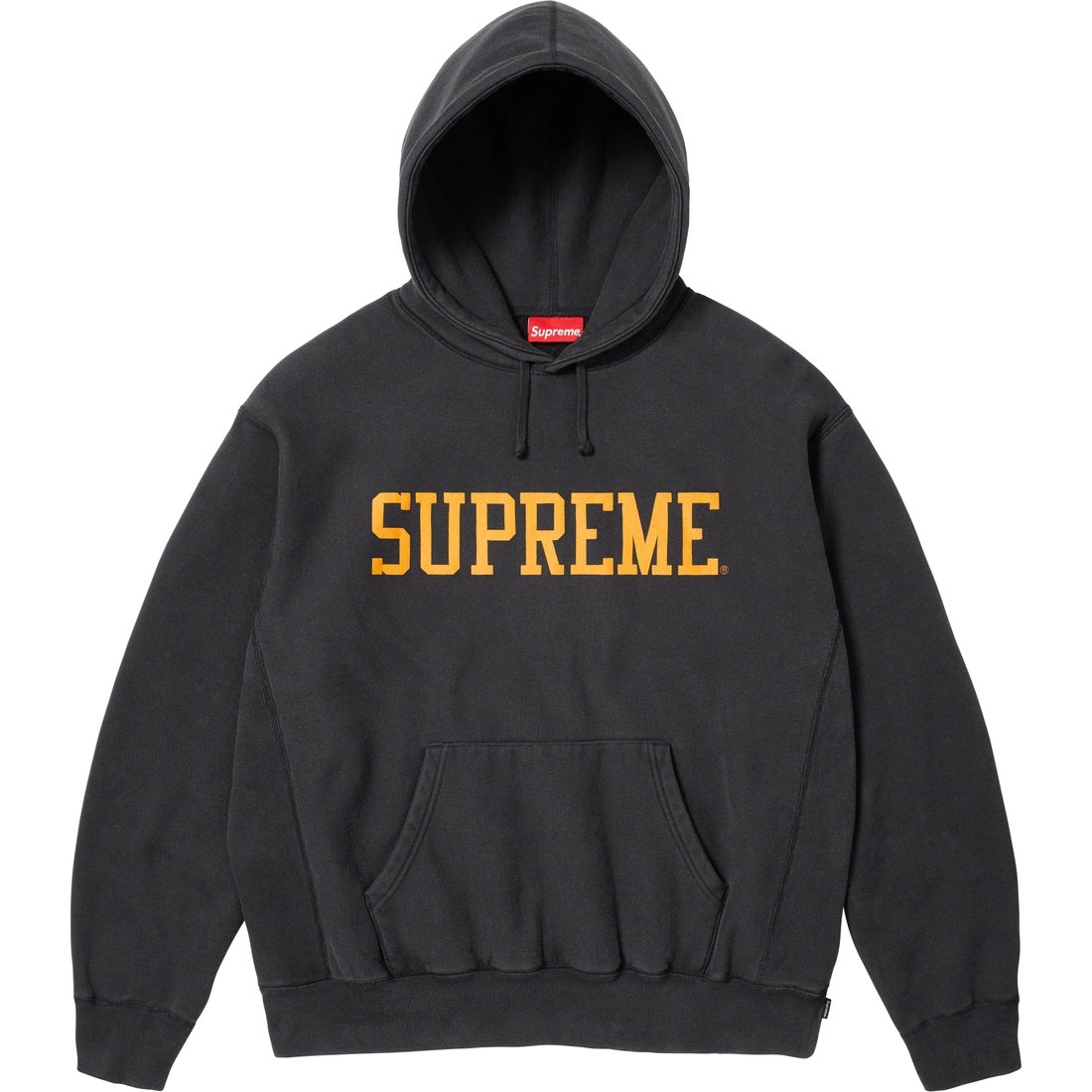 Details on Varsity Hooded Sweatshirt Black from fall winter
                                                    2023 (Price is $158)