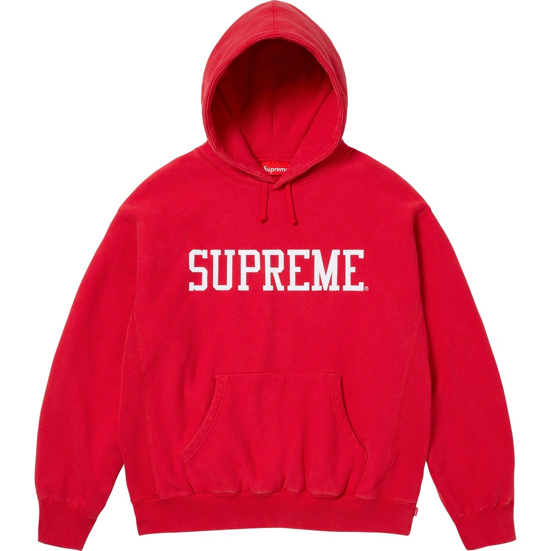 Supreme Varsity Hooded Sweatshirt (FW23) - Red - $158