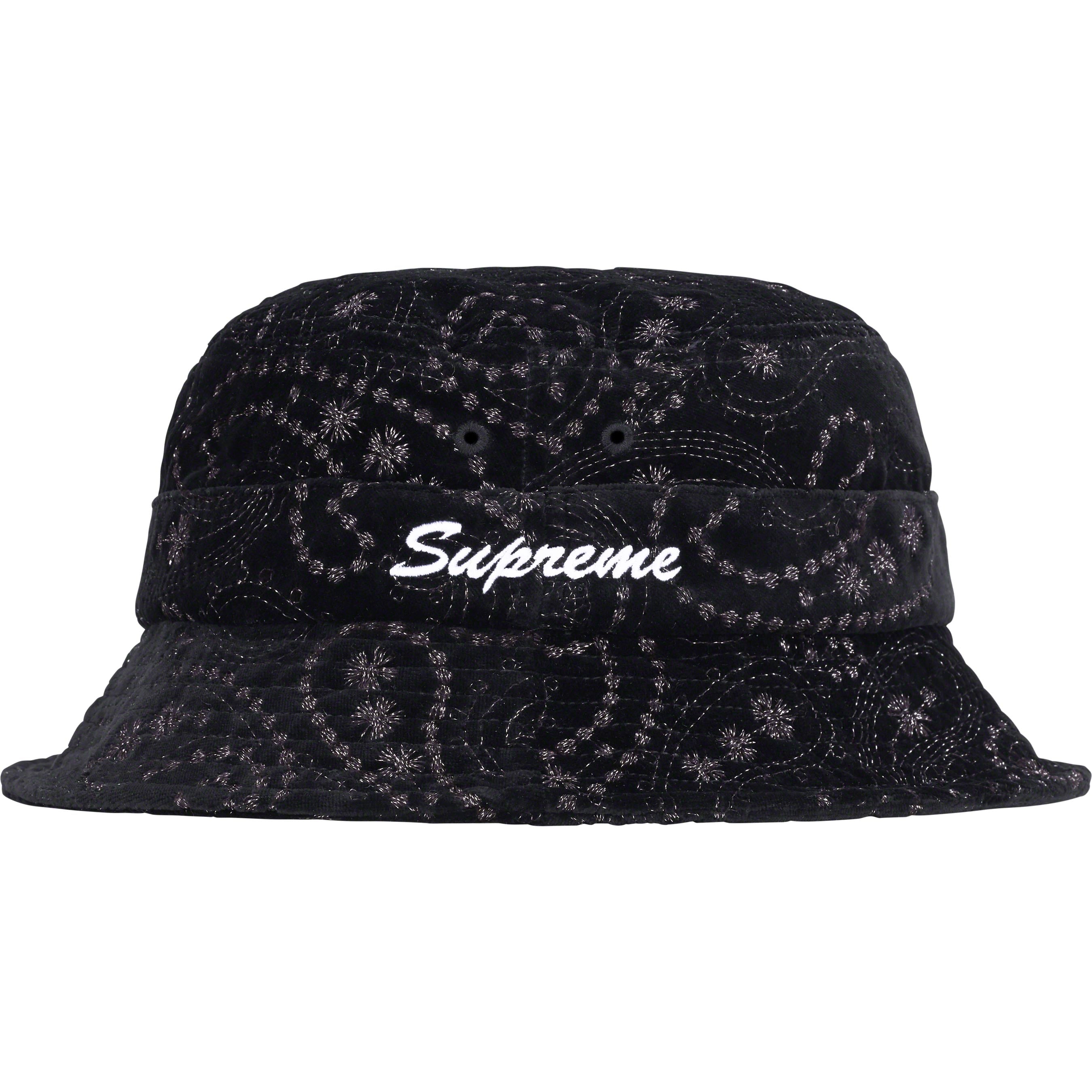 即日発送Supreme Velvet Paisley Boonie Red S/M