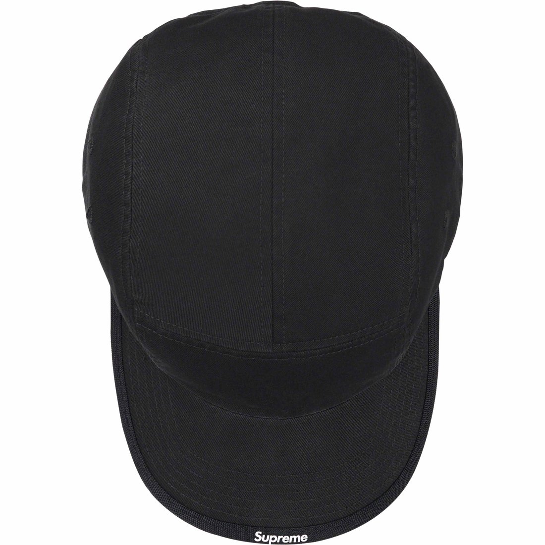 Details on Visor Logo Camp Cap Black from fall winter
                                                    2023 (Price is $48)