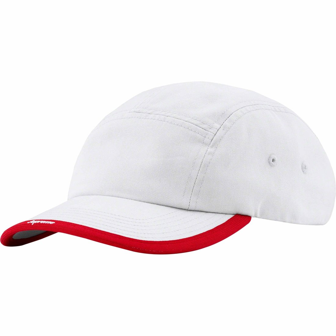 Supreme Visor Logo Camp Cap (FW23) - Light Grey - $48