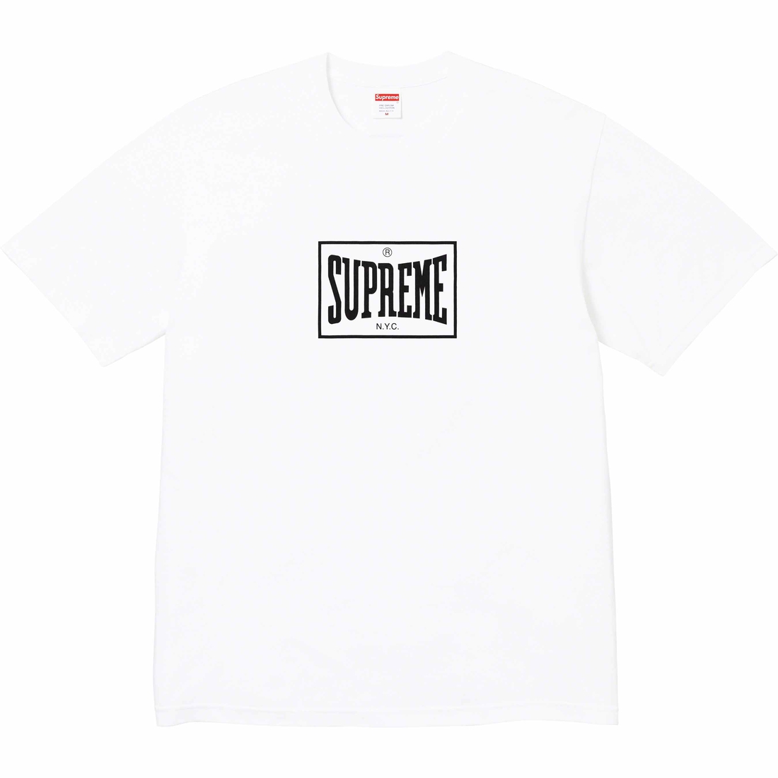 Details on Warm Up Tee White from fall winter 2023 (Price is $40)