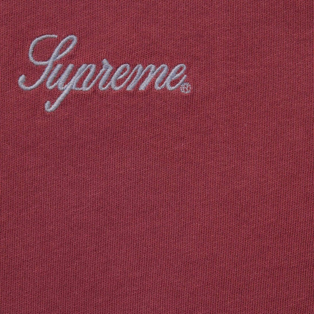 Details on Washed Script S S Top Cardinal from fall winter
                                                    2023 (Price is $54)