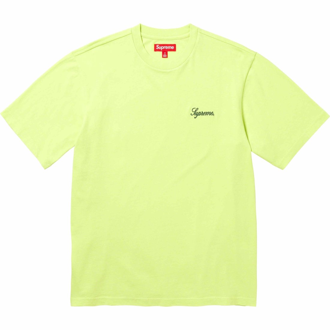 Details on Washed Script S S Top Lime from fall winter
                                                    2023 (Price is $54)