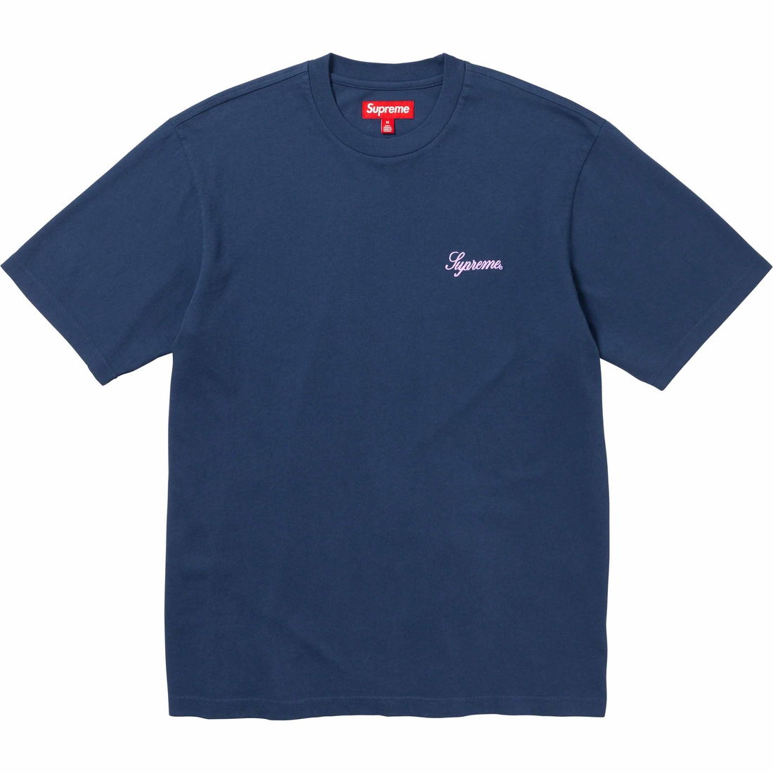 Details on Washed Script S S Top Navy from fall winter
                                                    2023 (Price is $54)