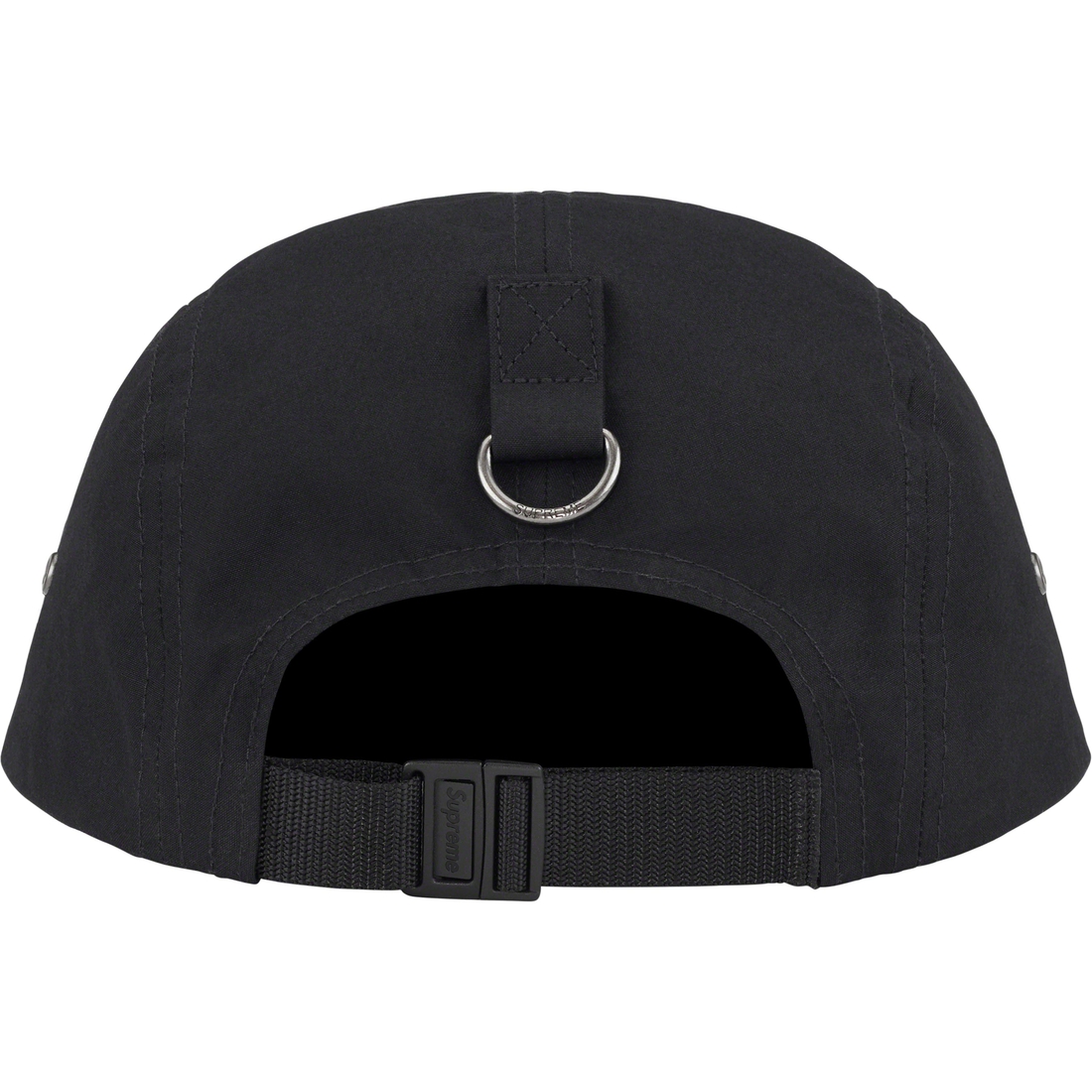 Details on Waxed Cotton Camp Cap Black from fall winter 2023 (Price is $48)