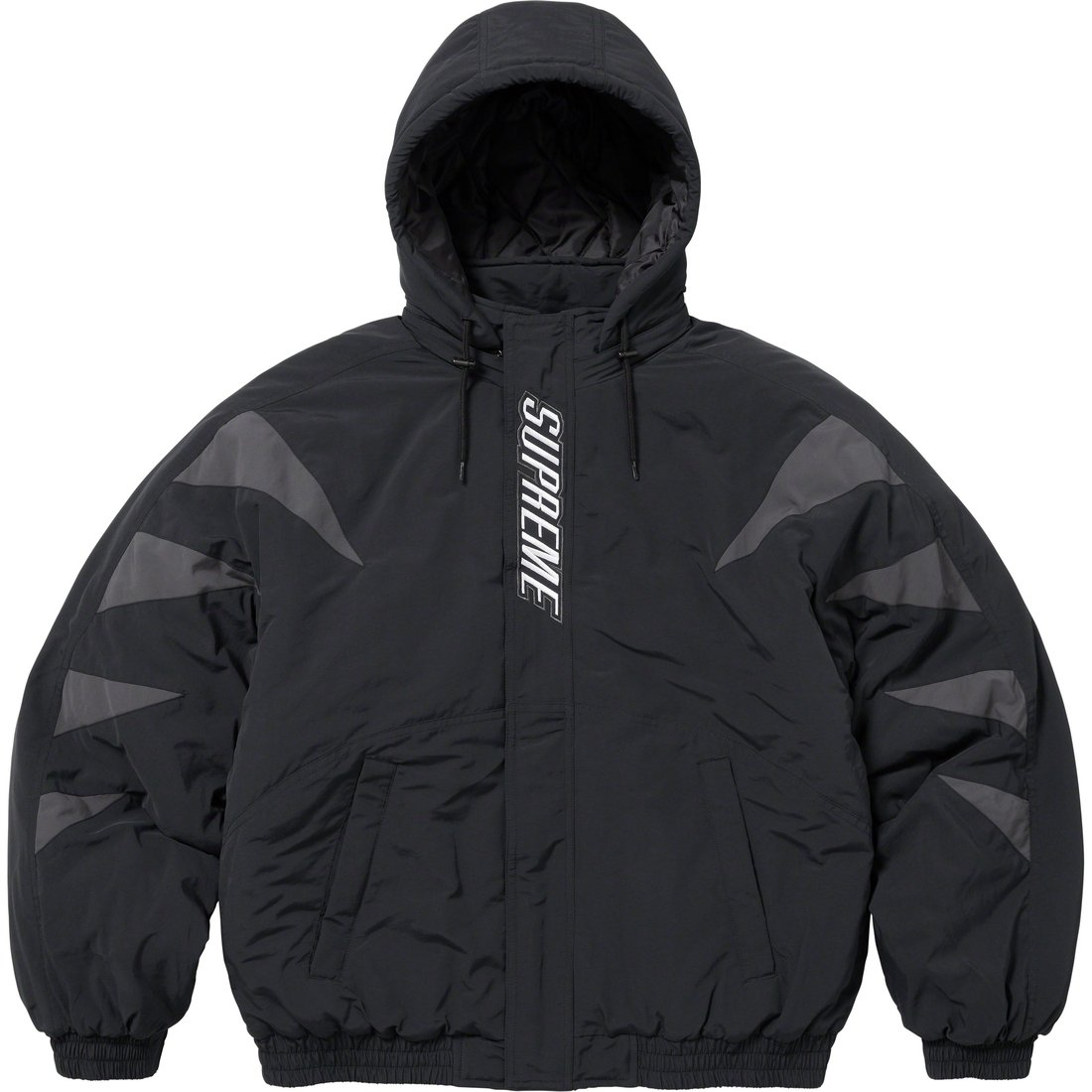 Details on Wildcat Sideline Puffer Jacket Black from fall winter
                                                    2023 (Price is $248)