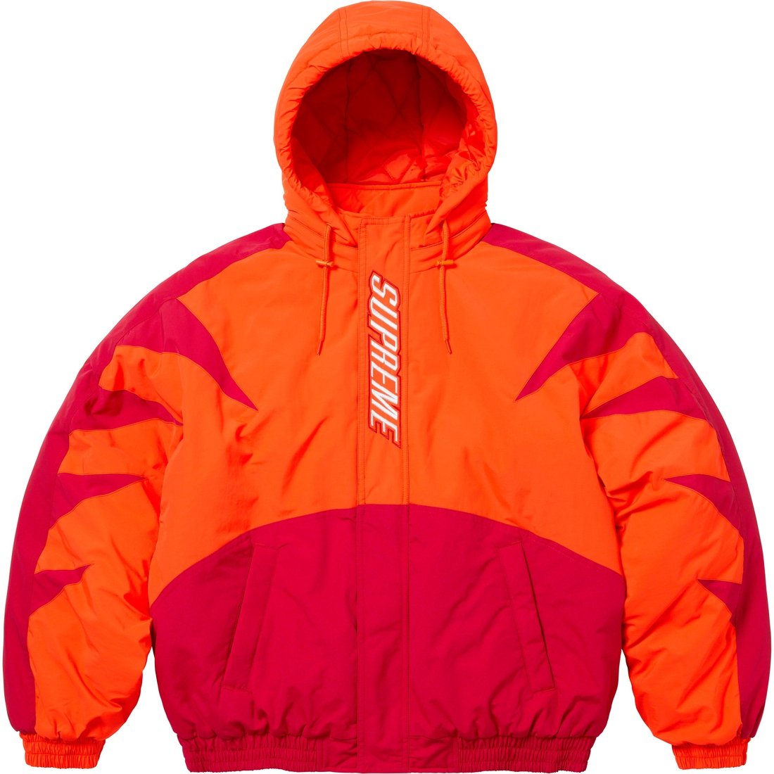 Details on Wildcat Sideline Puffer Jacket Orange from fall winter
                                                    2023 (Price is $248)