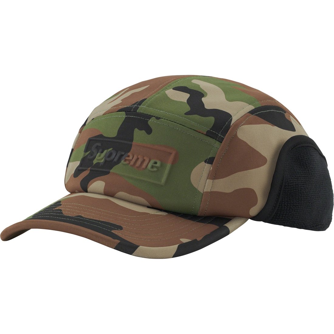 Details on WINDSTOPPER Earflap Camp Cap Woodland Camo from fall winter
                                                    2023 (Price is $60)