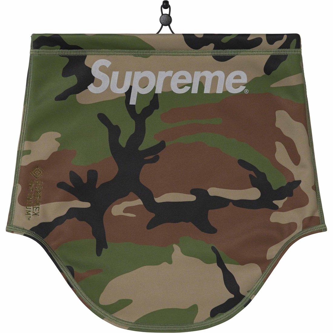 Details on WINDSTOPPER Neck Gaiter Woodland Camo from fall winter
                                                    2023 (Price is $48)