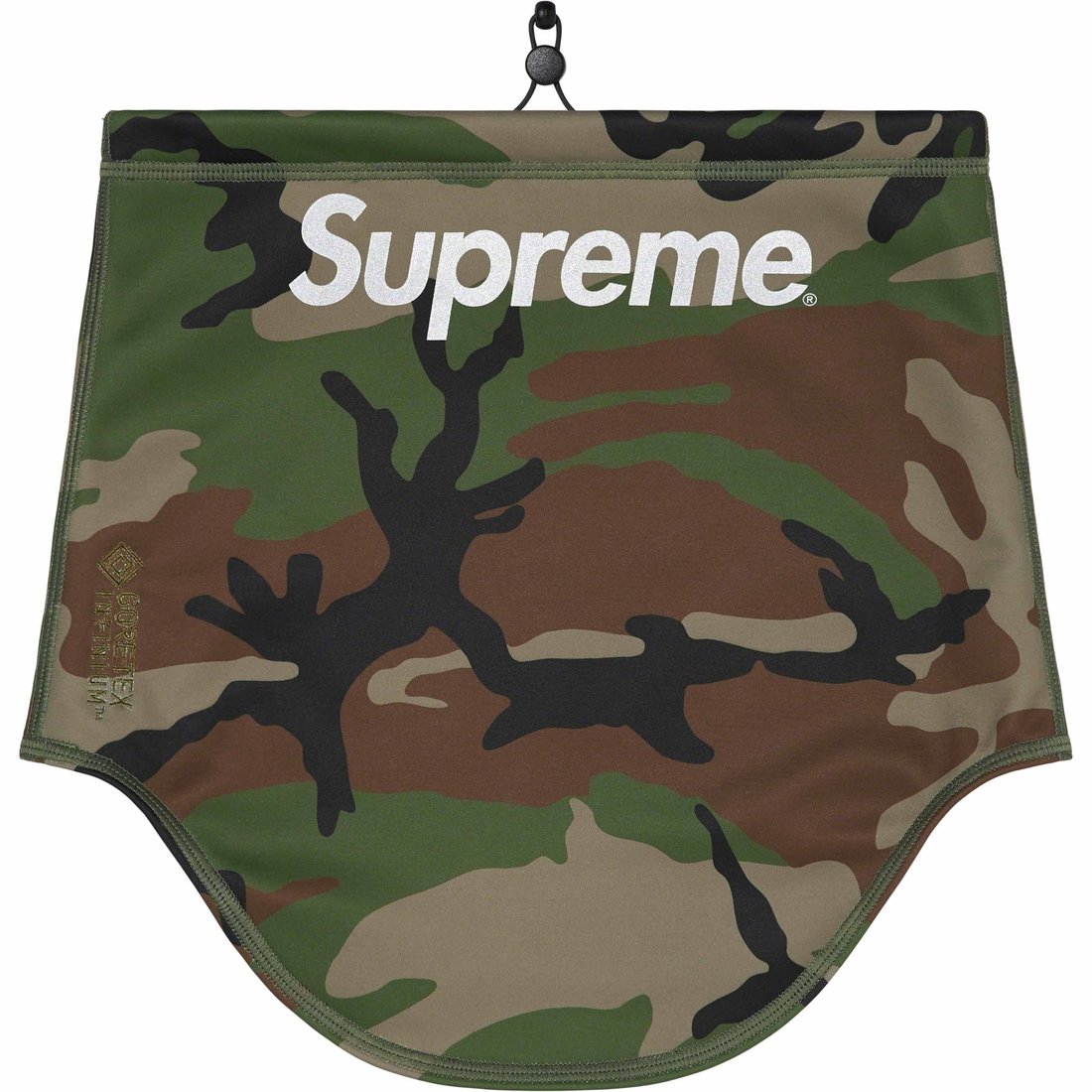 Details on WINDSTOPPER Neck Gaiter Woodland Camo from fall winter
                                                    2023 (Price is $48)