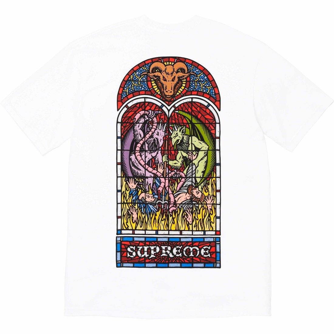 Details on Worship Tee White from fall winter
                                                    2023 (Price is $40)