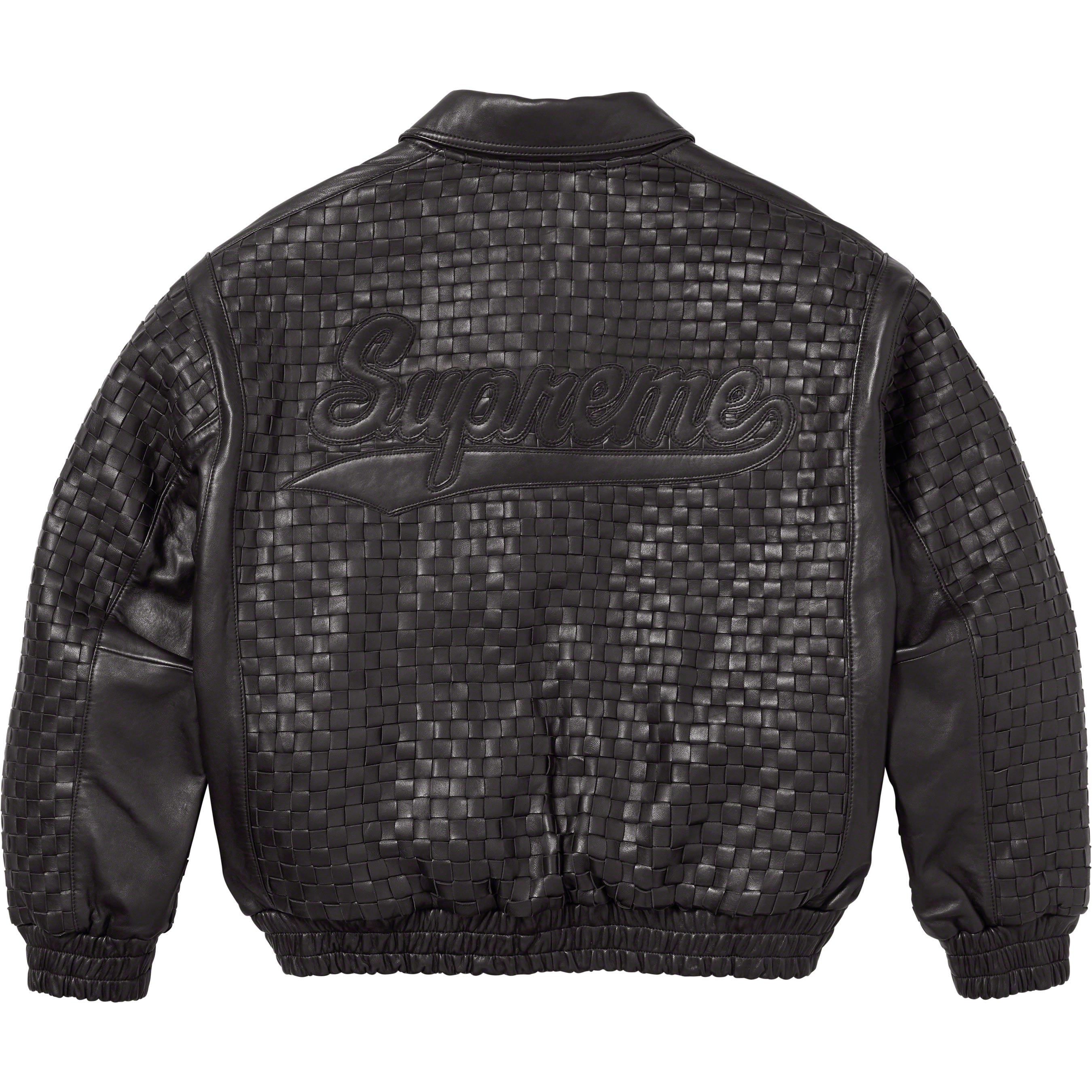 Woven Leather Varsity Jacket - fall winter 2023 - Supreme