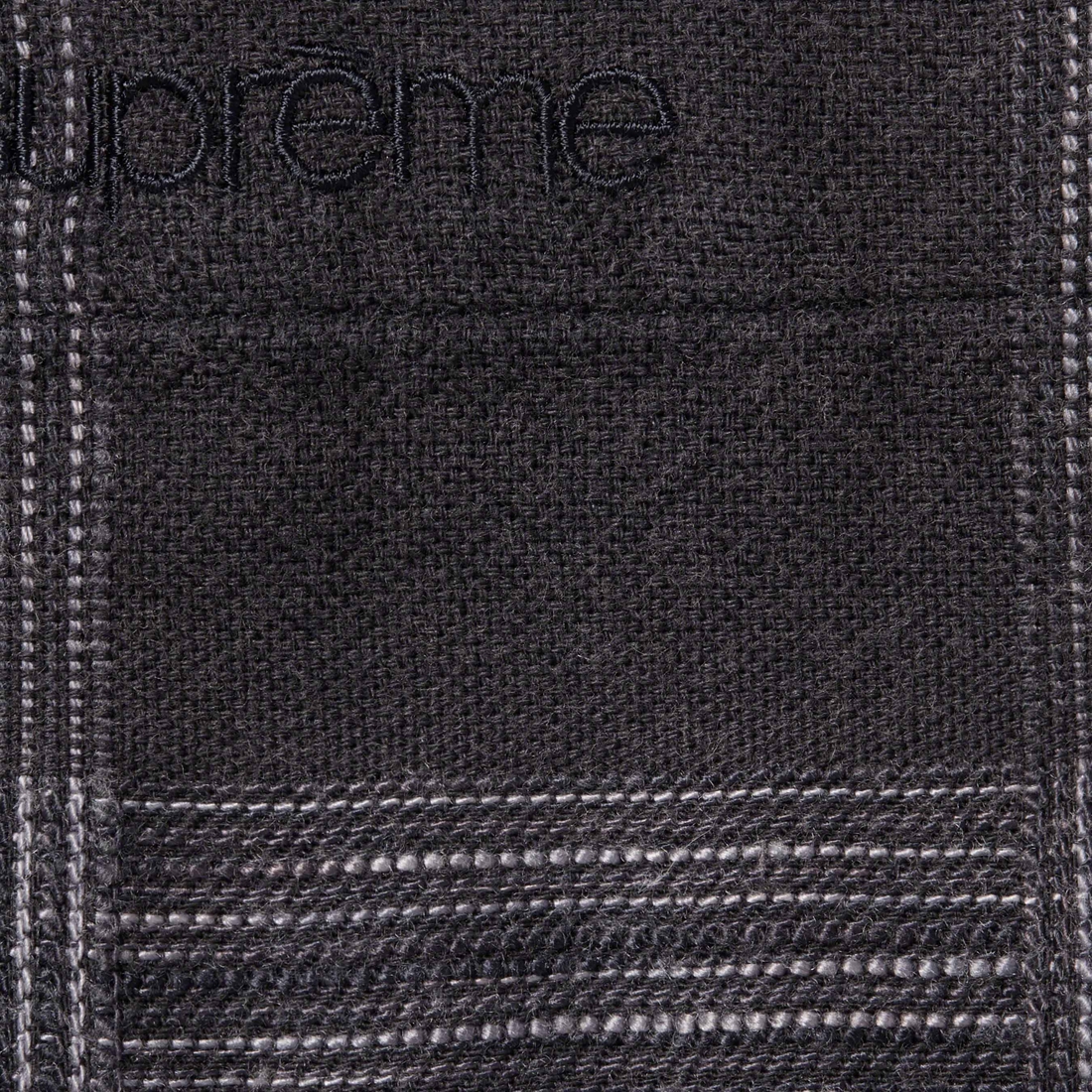 Details on Woven Plaid Shirt Black from fall winter
                                                    2023 (Price is $138)