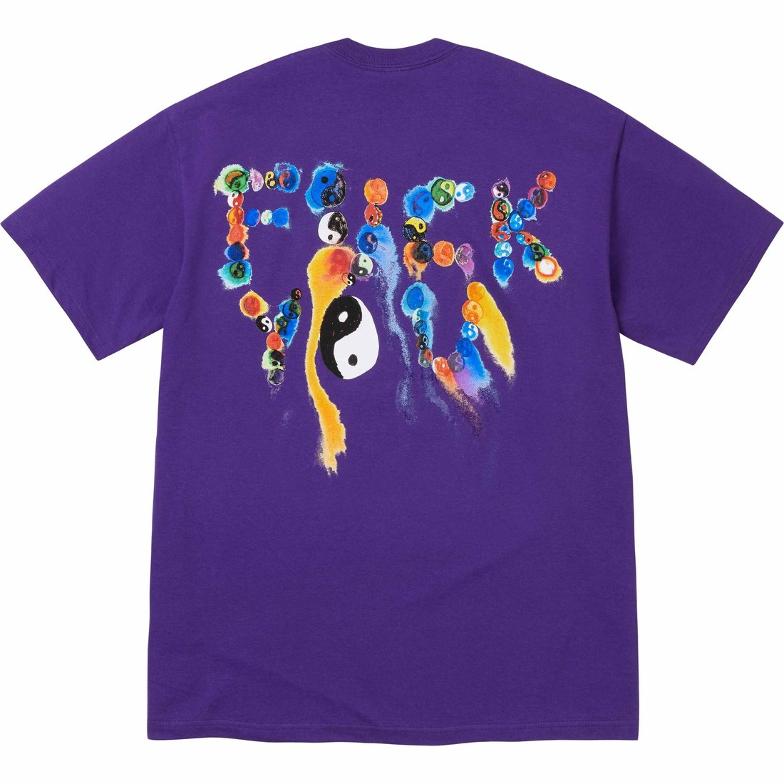 Details on Ying Yang Tee Purple from fall winter
                                                    2023 (Price is $40)