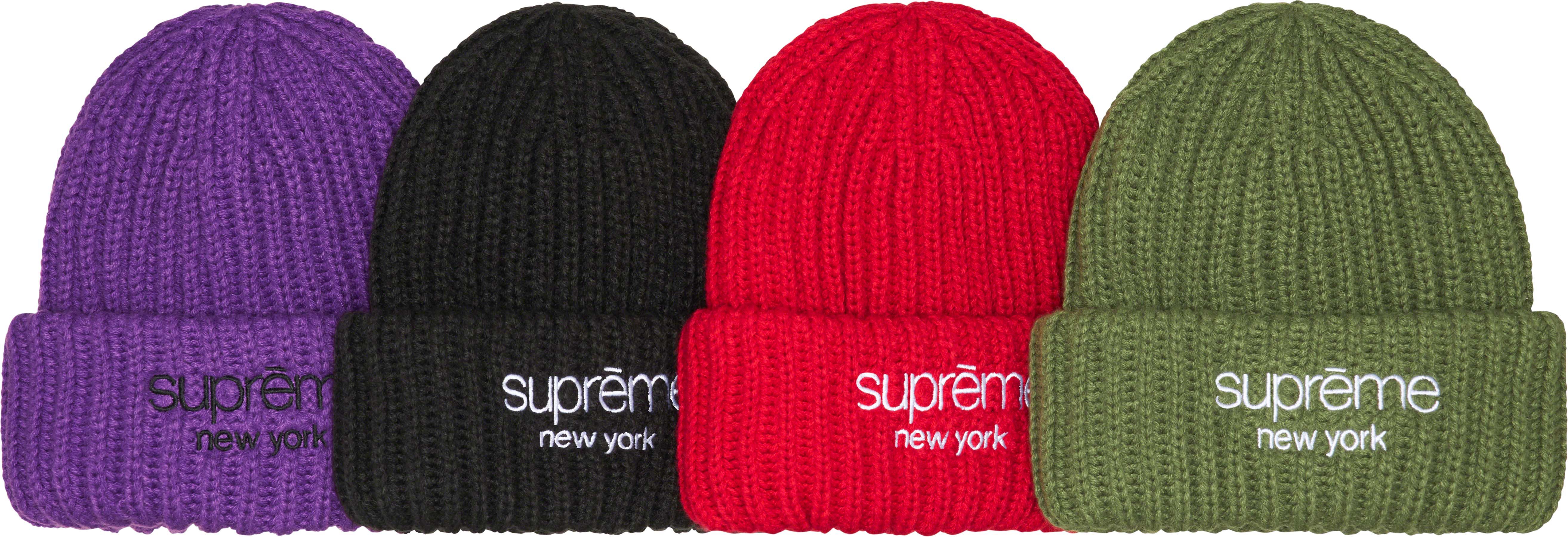 Supreme Classic Logo Chunky Ribbed