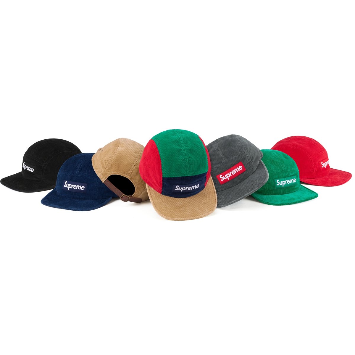 Supreme Corduroy Camp Cap for fall winter 23 season