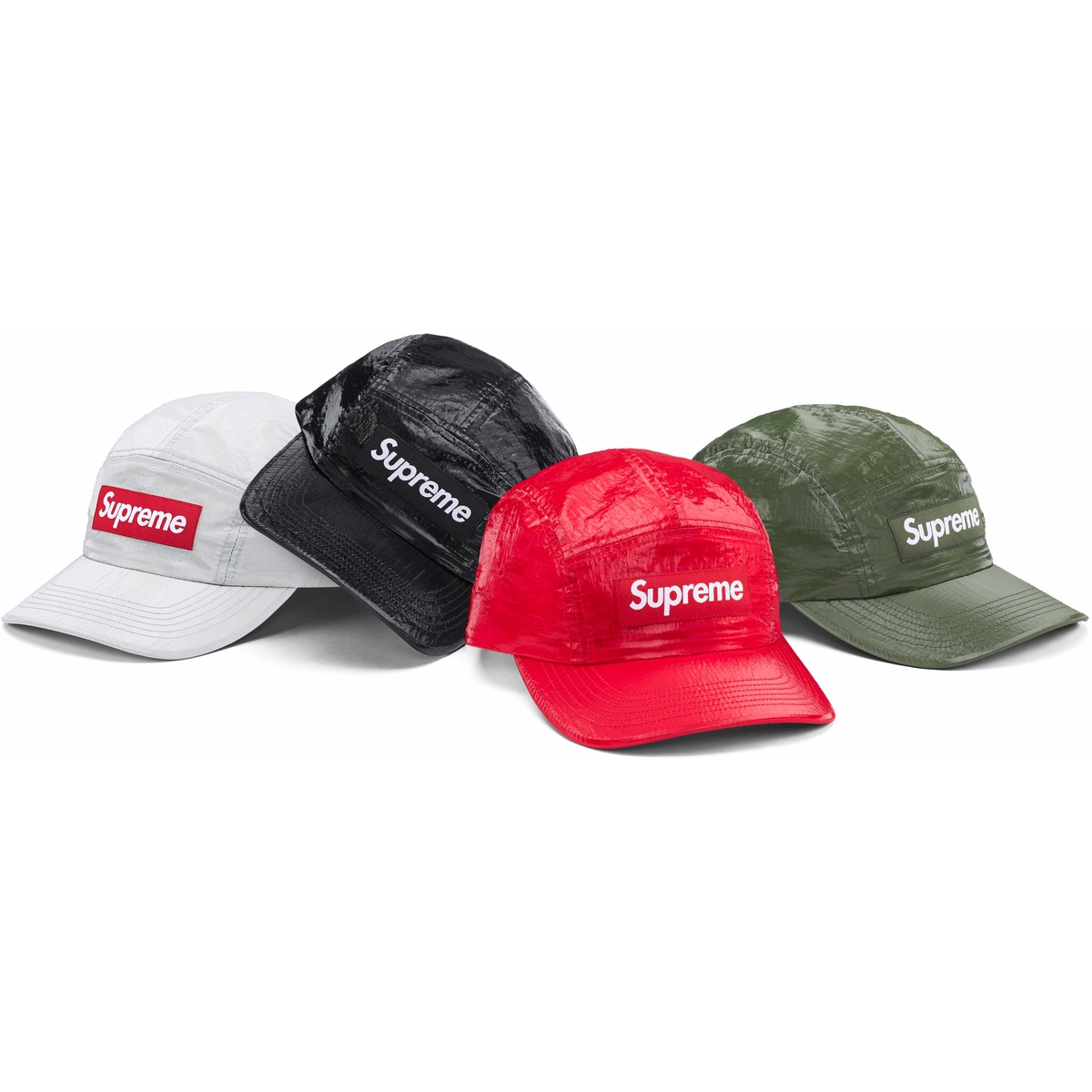 Supreme Gloss Ripstop Camp Cap for fall winter 23 season