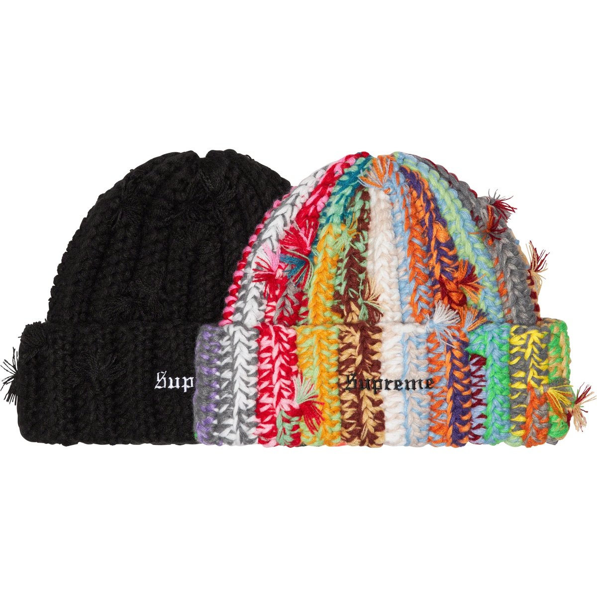 Supreme Hand Tied Beanie for fall winter 23 season