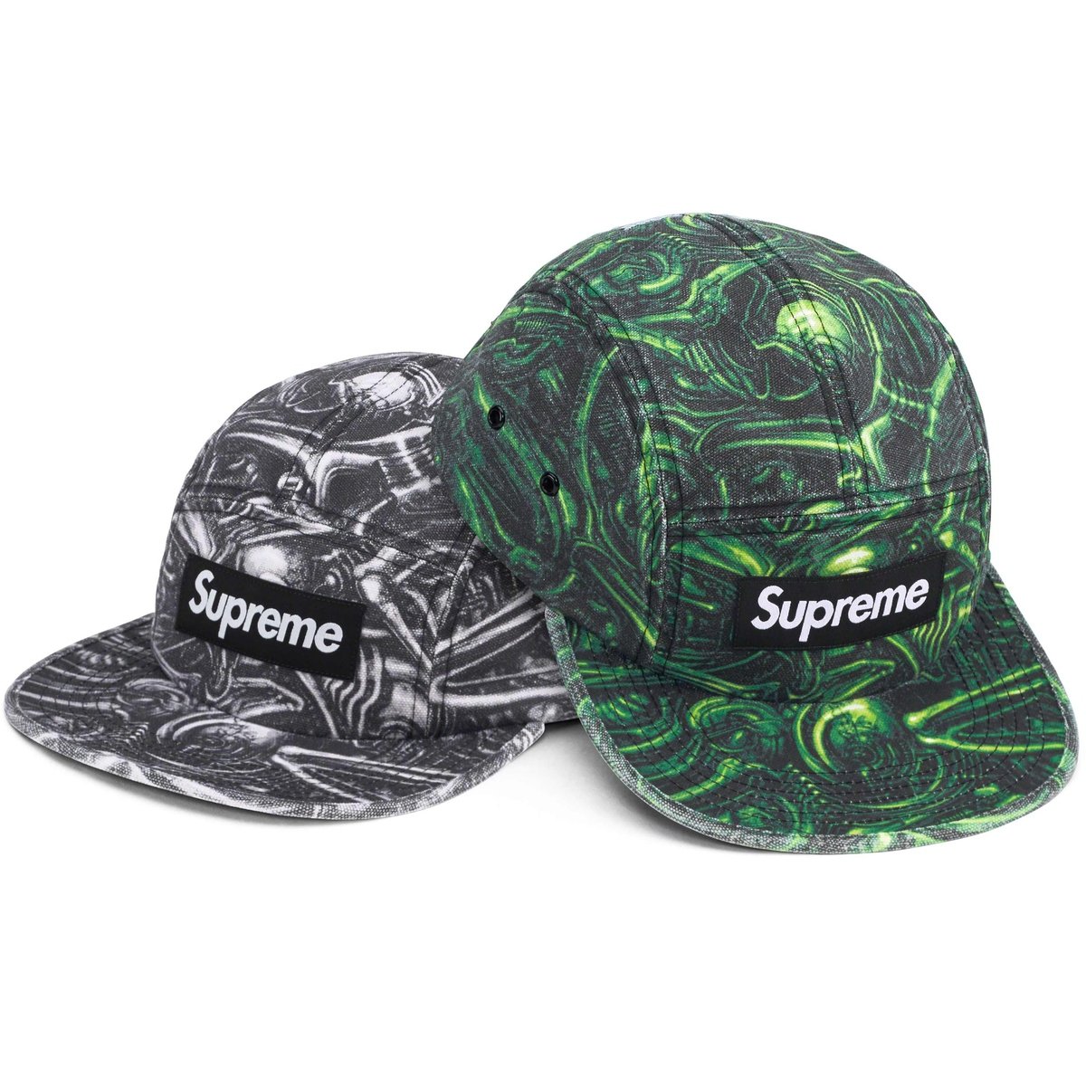 Supreme H.R. Giger Camp Cap for fall winter 23 season